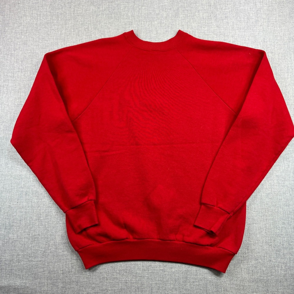 Vintage 90s Screen Stars Sweatshirt Women XL Red Country Bears Retro Grandma USA - Picture 5 of 9